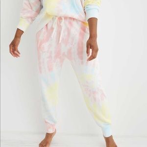 Aerie Weekend Joggers Tie Dye XS EUC